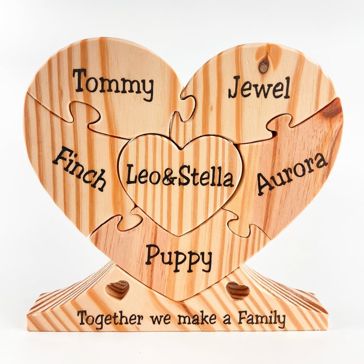 MakeZBright Wood Heart