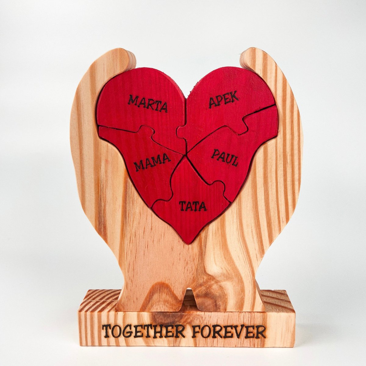 MakeZBright Wood Heart - V2