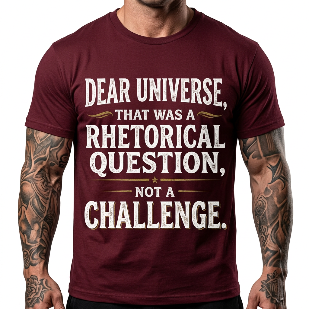 Dear Universe That Was a Rhetorical Question Not a Challenge T-Shirt
