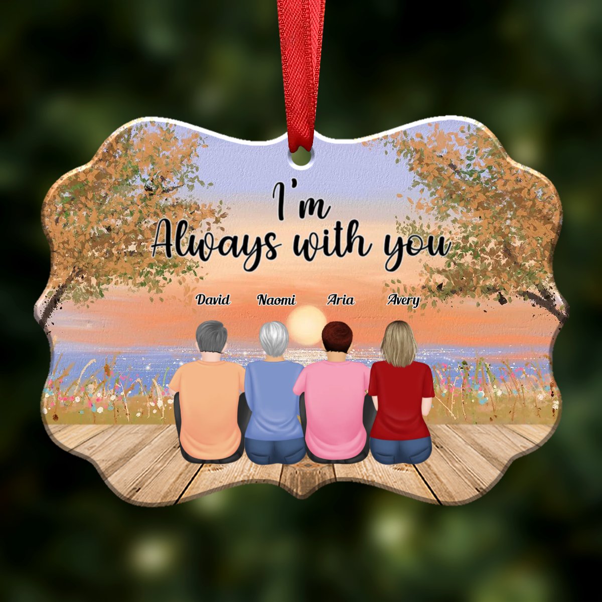 Memorial Gift - I Am Always With You - Personalized Ornament