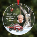 Personalisiertes Acryl-Weihnachtsornament „Always With You“ – Erinnerungsstück für verstorbene Angehörige, Trauergeschenk