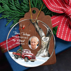 Personalisiertes Acryl-Weihnachtsornament „Always With You“ – Erinnerungsstück für verstorbene Angehörige, Trauergeschenk