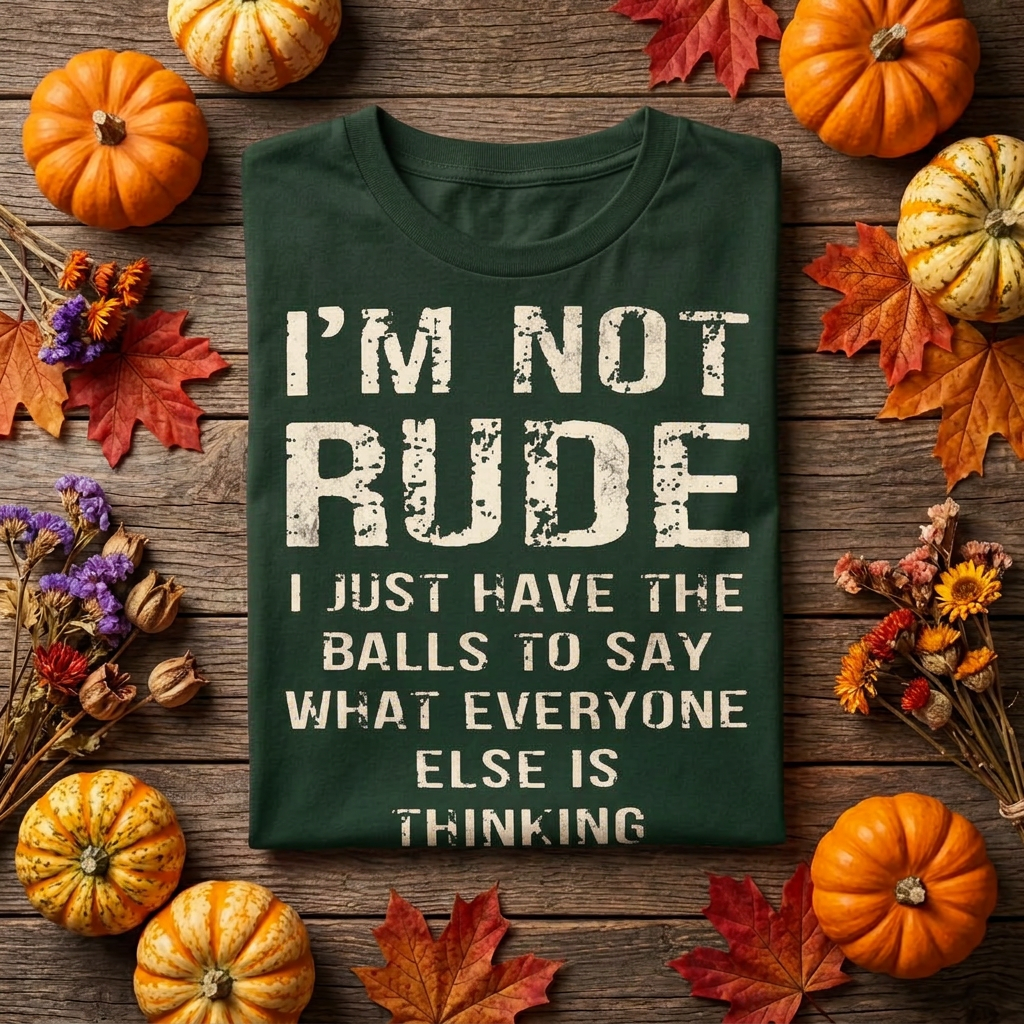 Je ne suis pas impoli, j'ai juste le cran de dire tout ce que les autres pensent – T-shirt