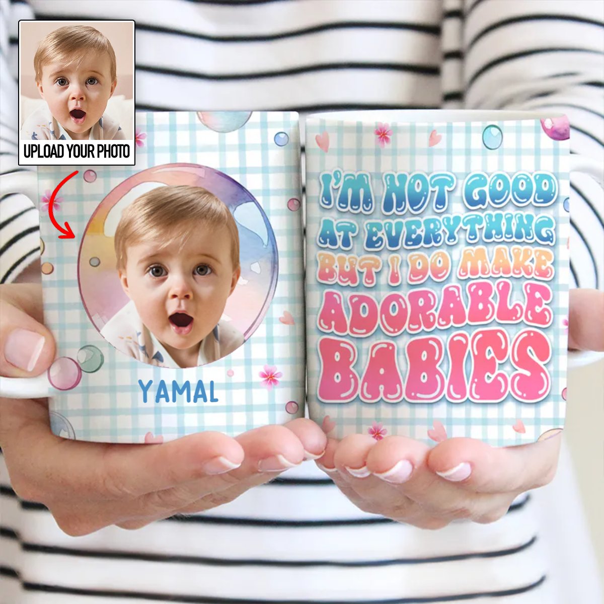 Mother - Custom Photo Not Perfect At Everything - Personalized Mug