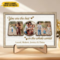 Mother - Custom Photo You Are The Best Mom In The Whole World -  Personalized 2-Layered Wooden Plaque
