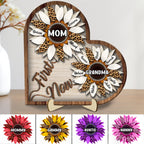 Mother - First Mom Now Grandma -  Personalized  Wooden Plaque