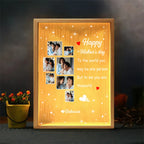 Mother - Happy Mother's Day To Me You Are The World - Personalized Frame Light Box (TL)