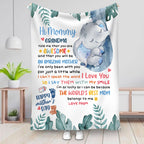 Mother - Hi Mommy, Grandma Told Me That You Are Awesome  - Personalized Blanket