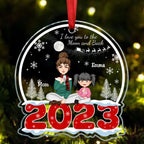 Mother - I Love You To The Moon And Back - Personalized Acrylic Ornament