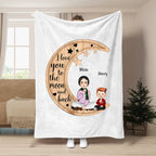Mutter – Ich liebe dich bis zum Mond und zurück – Personalisierte Decke (M9)