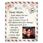 Mother - Mother's Day Blanket Dear Mom, I Love You  - Personalized Blanket