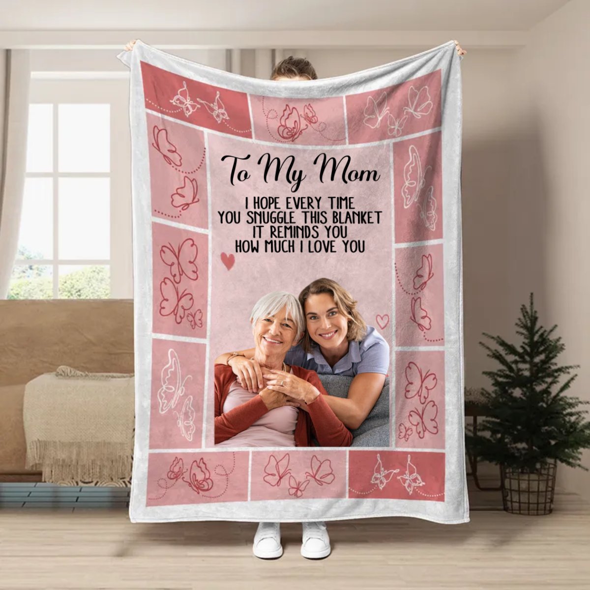 Mother - This Blanket Reminds I Love You - Personalized Blanket