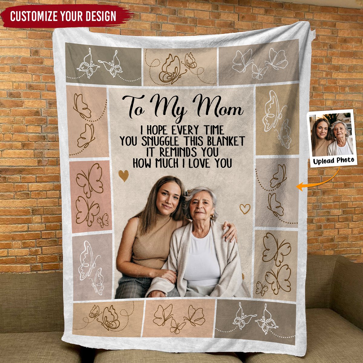 Mother - This Blanket Reminds I Love You - Personalized Blanket