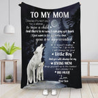 Mother - To My Mom I Know It's Not Easy For A Woman To Raise A Child - Personalized Blanket