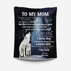 Mother - To My Mom I Know It's Not Easy For A Woman To Raise A Child - Personalized Blanket