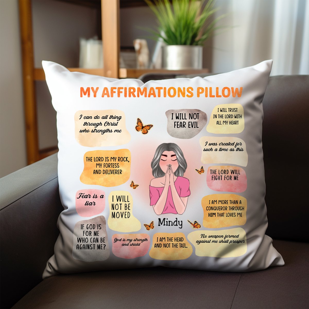 Mon oreiller d'affirmations - Oreiller personnalisé