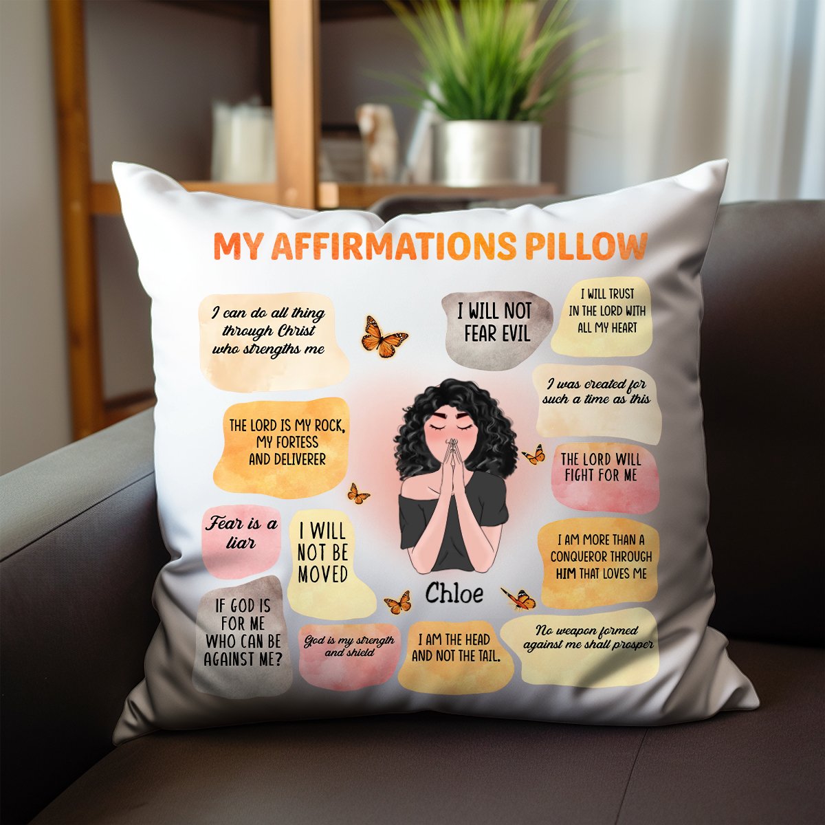 Mon oreiller d'affirmations - Oreiller personnalisé
