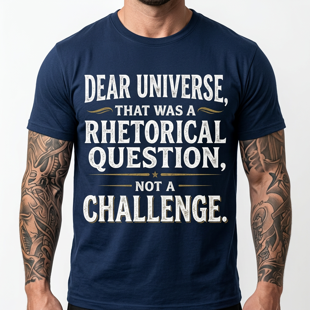 Dear Universe That Was a Rhetorical Question Not a Challenge T-Shirt