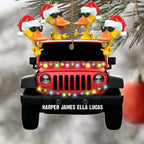 Off-Road Car Lovers - Traveling Duckies Duck Lovers - Personalized Christmas Ornament