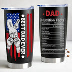 Gobelet isotherme personnalisé de 590 ml pour le meilleur papa du monde – Garde les boissons chaudes/froides, anti-fuite et adapté aux porte-gobelets