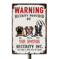 Personalized Custom Warning Board Dogs Metal Sign