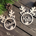 Personalized Reindeer Christmas Ornaments - Personalized Acrylicen Ornaments - O6NM
