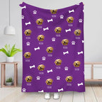 Pet Lover - Upload Your Dog, Cat Photo, Custom Photo Pet - Personalized Blanket