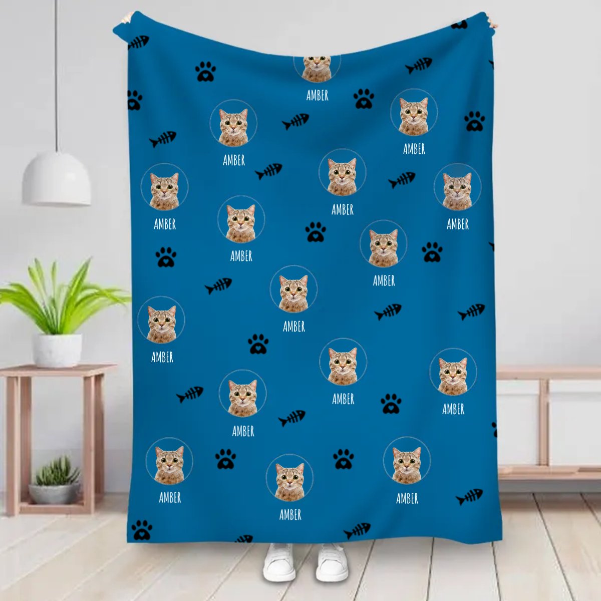 Pet Lover - Upload Your Dog, Cat Photo, Custom Photo Pet - Personalized Blanket