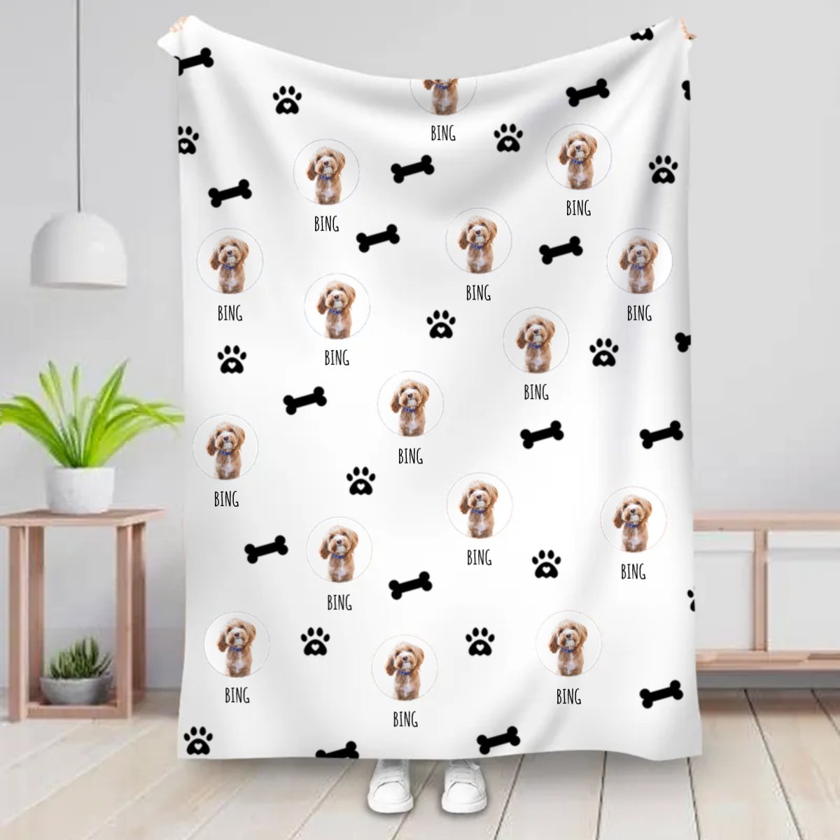 Pet Lover - Upload Your Dog, Cat Photo, Custom Photo Pet - Personalized Blanket