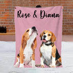 Pet Lovers -  Custom Photo Dogs And Cats - Personalized Blanket V2