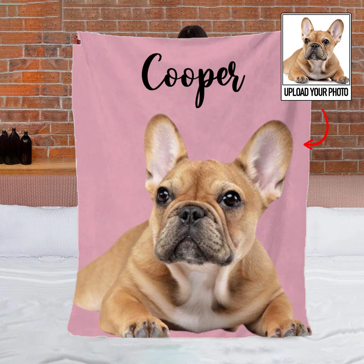 Pet Lovers -  Custom Photo Dogs And Cats - Personalized Blanket V2
