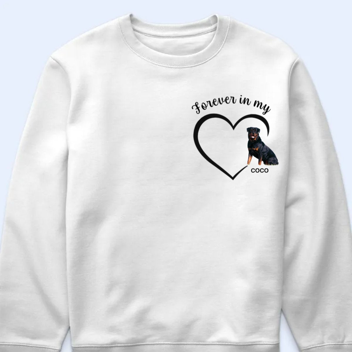 Pet Lovers - Custom Photo Forever And Always In My Heart - Personalized T Shirt, Hoodie, Sweatshirt