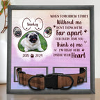 Pet Lovers - Custom Photo I'm Right Here Inside Your Heart - Personalized Pet Loss Sign