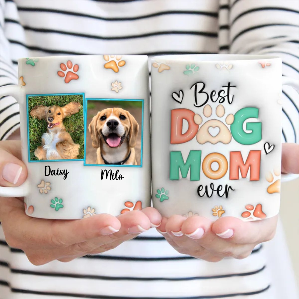 Pet Lovers - Custom Photo Love Me Love My Dog - Personalized Mug (II)