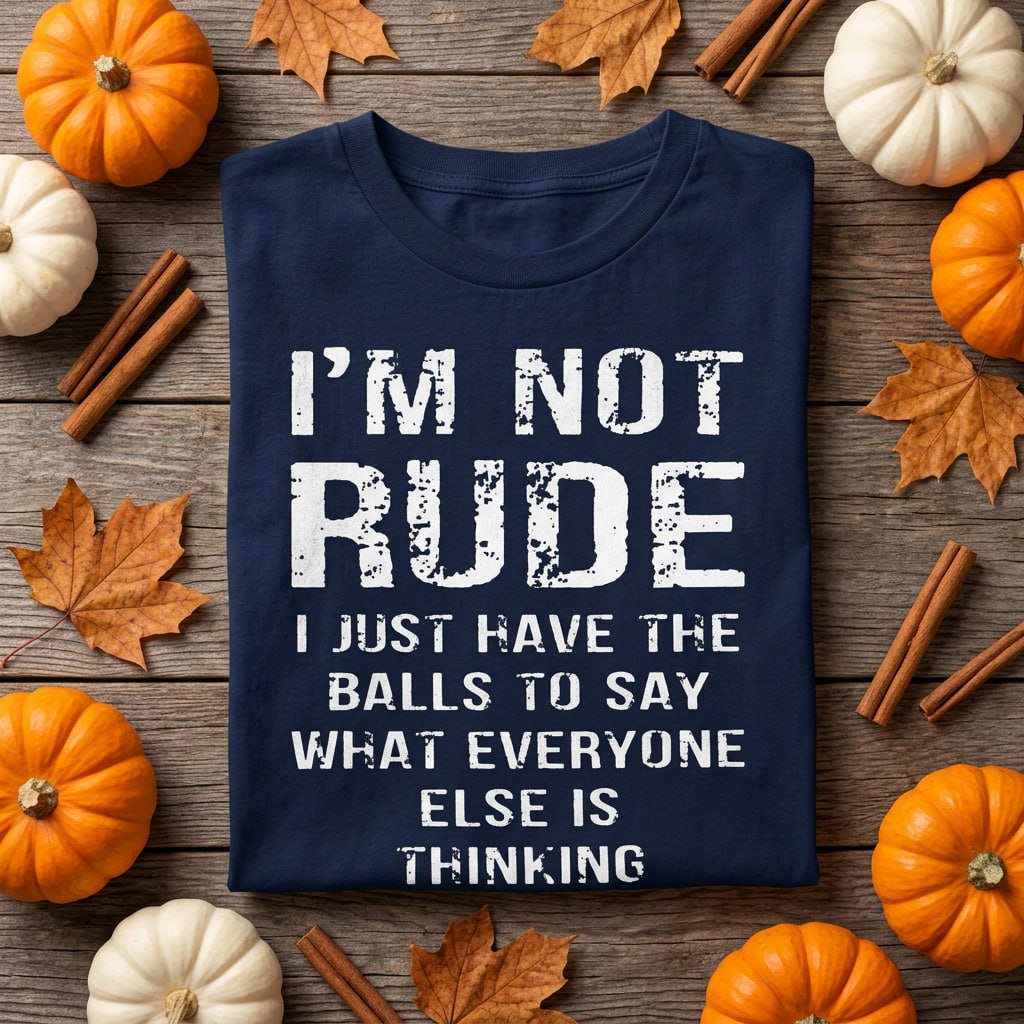 Je ne suis pas impoli, j'ai juste le cran de dire tout ce que les autres pensent – T-shirt