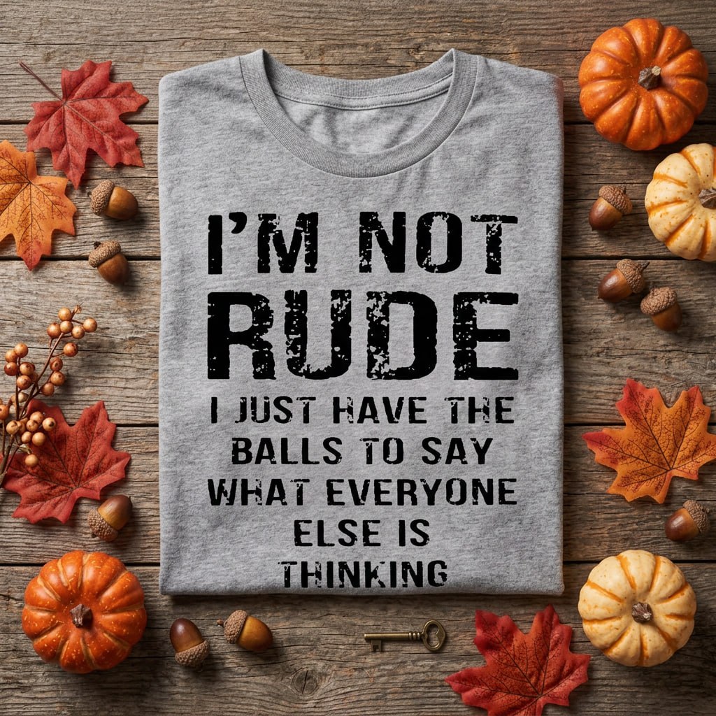 Je ne suis pas impoli, j'ai juste le cran de dire tout ce que les autres pensent – T-shirt