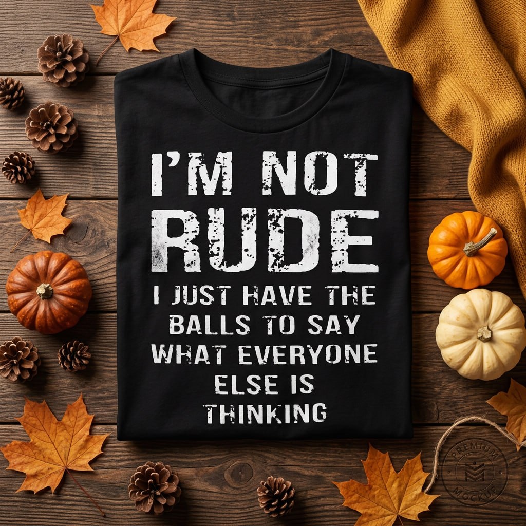 Je ne suis pas impoli, j'ai juste le cran de dire tout ce que les autres pensent – T-shirt