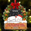 My 1st Christmas In My Forever Home - Personalized Custom Shaped Acrylic Ornament