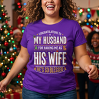 Funny Wife Christmas Shirt – Congratulations to My Husband