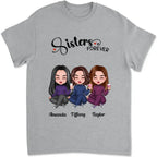 Sœurs - Sœurs pour toujours - T-shirt personnalisé