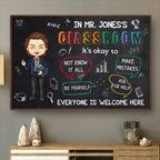 Teacher - In This Classroom It's Okay To - Personalized Poster