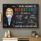 Teacher - In This Classroom It's Okay To - Personalized Poster