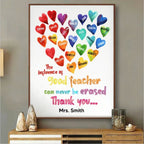 Teacher - It Takes A Big Heart To Shape Little Minds - Personalized Poster