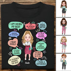Enseignant - Quotidien de l'enseignant - T-shirt unisexe personnalisé