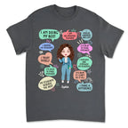 Enseignant - Quotidien de l'enseignant - T-shirt unisexe personnalisé