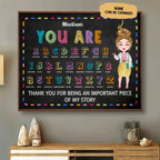 Teacher - You Are Helpful - Personalized Poster