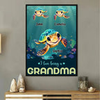This Grandma Belongs To Turtle - Personalized Poster
