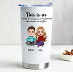 Gobelet This is Us - Gardez vos boissons chaudes ou froides, couvercle anti-fuite, acier inoxydable durable (LH)