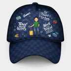 Amoureux des voyages - Voyager est ma thérapie - Casquette classique personnalisée