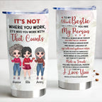 Vibrant Personalized 20oz Stainless Steel Tumbler - Where Collaboration Counts
